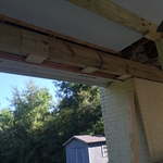 Back porch termite damage