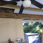 Back porch termite damage