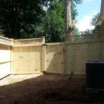 Six Foot fence with Lattice Detail