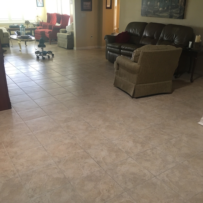 Finished living room