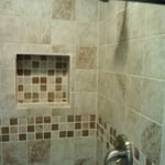 recessed shelf
