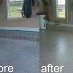 Basement and garage floor refinishing