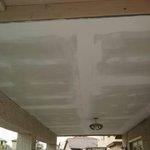 roof repaired and new drywall - in progress