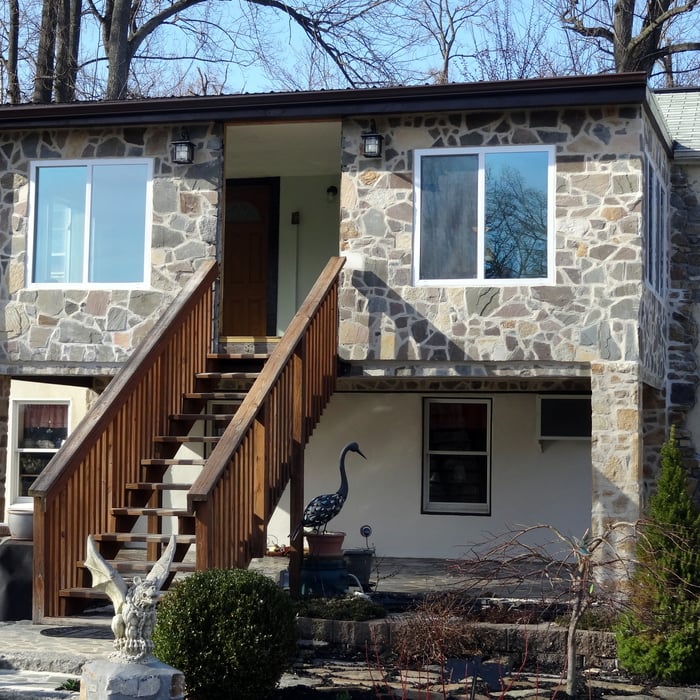 Enclosed Porch - Stone Veneer