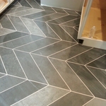 Chevron Pattern Tile Floor