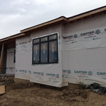 Framing Done, Roof Done, Windows in, Siding Next!
