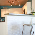 Kitchen Half-Wall (Brick & Concrete)