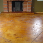 Family Room Textured Concrete (Fallbrook, CA)