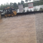 Concrete pool deck