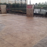 Concrete pool deck