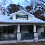Small older home exterior