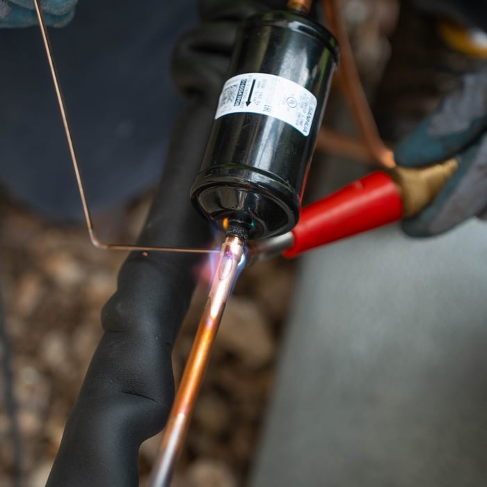 Brazing the TXV