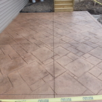 Finished Stamped Concrete Patio
