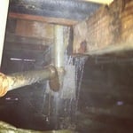 Leaky shower pan