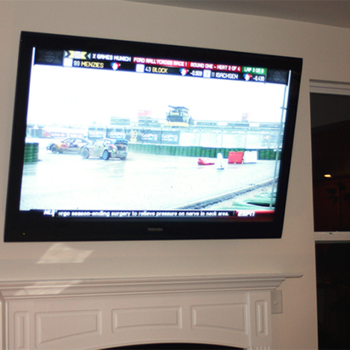 65 Inch Fireplace TV Mounting