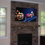 55 Inch Samsung - Stone Fireplace TV Mounting