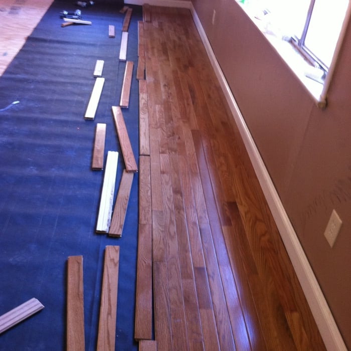 hardwood during begining stages