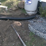 Drainage pipe installed.
