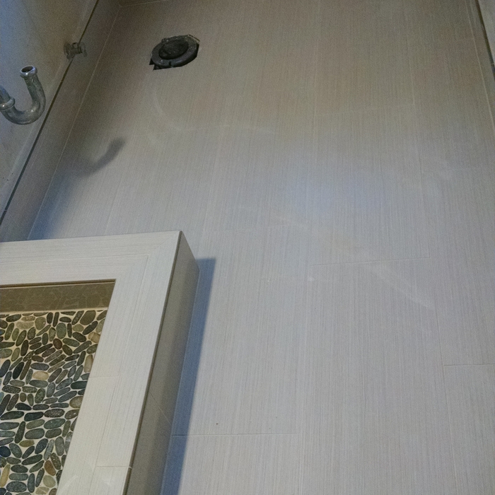 Modern master bath remodel