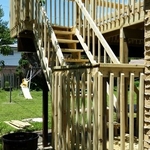 Installed 2nd story deck and staircase