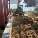 Aldi excavation work