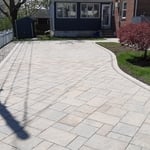 Paver Driveway at Ocean Beach in New London