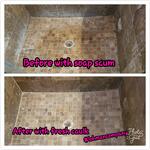 Soap scum removal/caulking/re-grouting