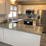 After! Finished kitchen & floor.