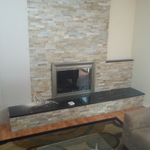 Stone over fire place