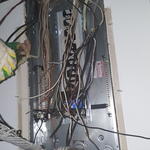 Panel in process before being finished