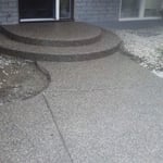 exposed aggregate steps
