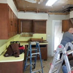 Kitchen view, day 1