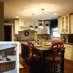 Kitchen before and after