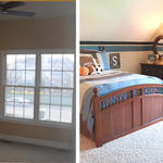Boys bedroom before and after