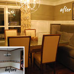 Dining room update | before and after