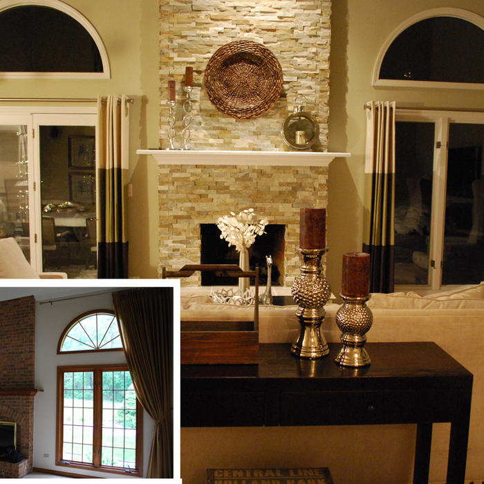 Family room update | before and after