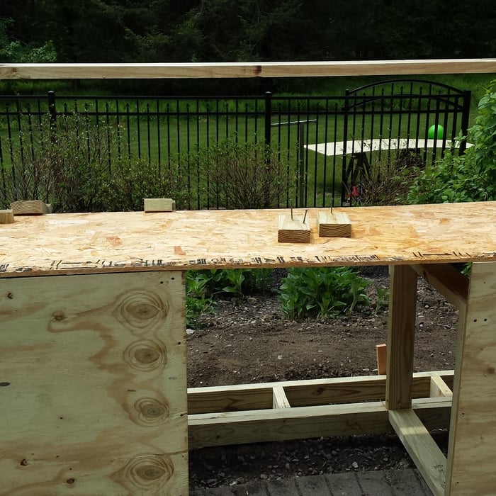 Building a frame for the grill