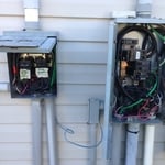 Exterior service panels before