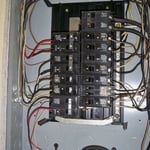 Interior service panel before