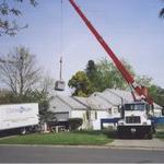 Package unit on roof