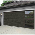 Modern Flush panel door with glass