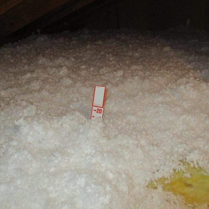 Blown insulation install