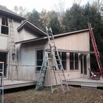 During the power wash phase.