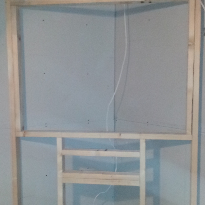mid build of media area