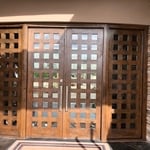 Teak door