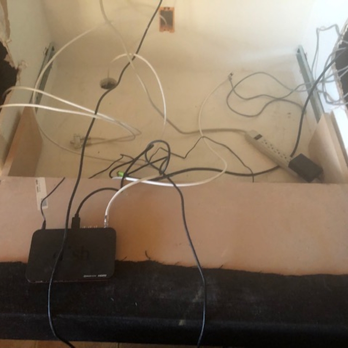 Tv Cabinet before construction