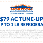 $79 AC Tune-Up + Up To 1 LB Refrigerant