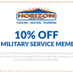 10% Off For Military Service Members