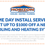 Get Up To $1000 Off A New Cooling & Heating Sy
