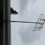 TV Antenna on pole mount